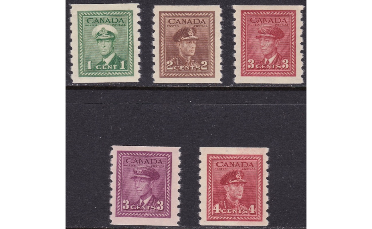 1942-43 CANADA - SG 389/393 set of 5 MNH/**