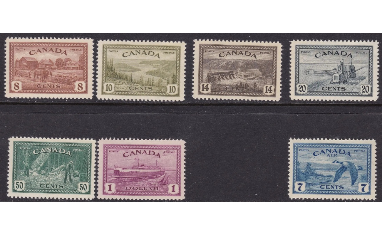 1946-47 CANADA - SG 401/407 set of 7 MNH/**