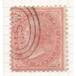 1864 NEW SOUTH WALES - SG 186 1d rosso opaco USATO