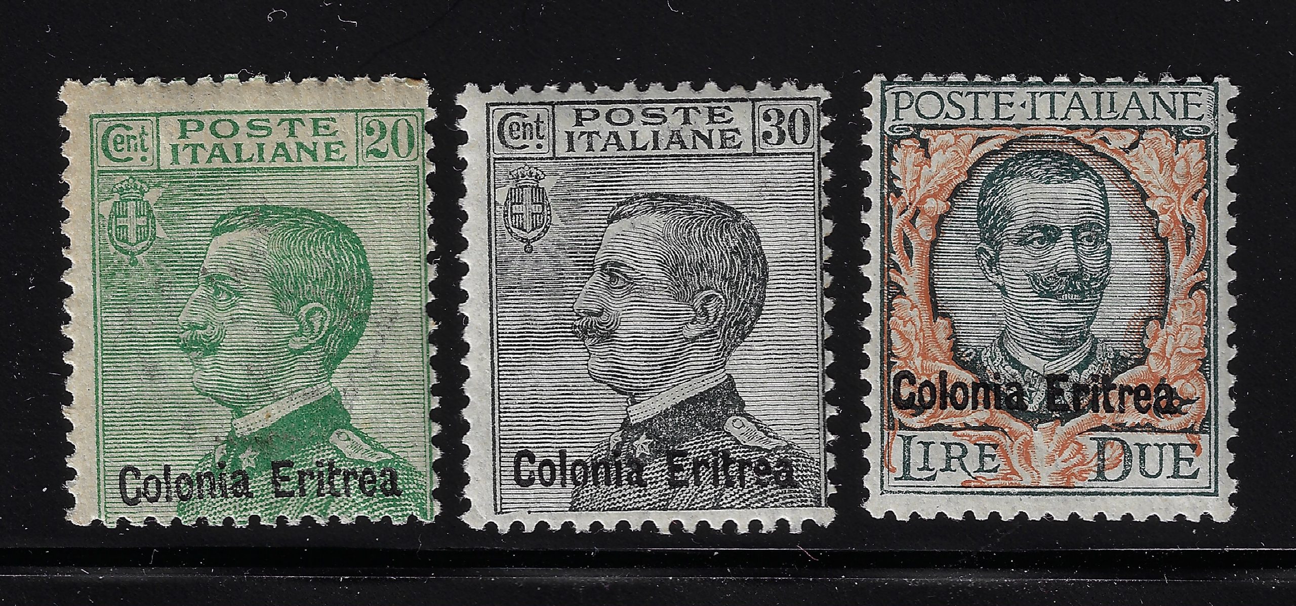 eritrea 1925 ERITREA, n° 93-95 3 valori MNH** - immagine 1