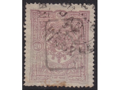 1892 Turchia - Stampe n. 8  20pa. rosa  USATO