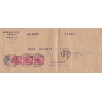 1906 TRANSVAAL SOUTH AFRICA - Registered cover from Johannesburg to Palermo franked with SG 256 and 274 (3 ex.)