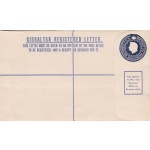GIBILTERRA Lettera raccomandat Regina Elisabetta 10 pence NUOVA