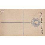 GOLD COAST, REGISTERED LETTER Two pence NUOVA/NEW (open on 3 sides)