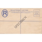 TRENGGANU, REGISTERED LETTER  15 cents SPECIMEN NUOVA/NEW