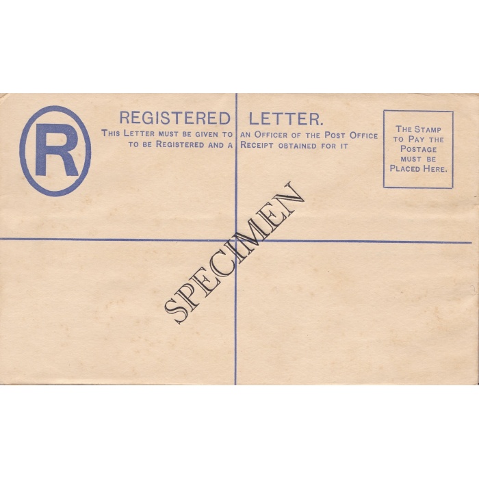 TRENGGANU, REGISTERED LETTER  15 cents SPECIMEN NUOVA/NEW