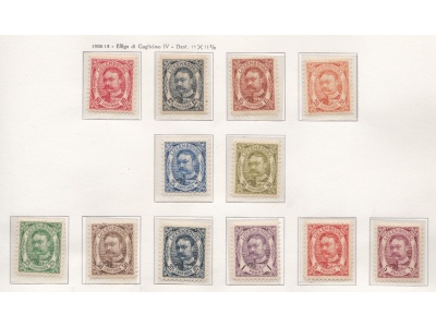 1906-08 LUSSEMBURGO  , n° 74/85 , Effige di Guglielmo IV° , set of 12 , MNH**