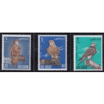 1965 ABOU DHABI, Yv. 12/14 set of 3 Falconi da caccia MNH/**
