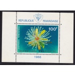 1966 REPPUBBLICA DEL RUANDA  COB BL 6 Fiori I° MNH/**