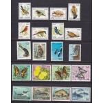 1976/85 ALGERIA - Tematica animali 20 valori MNH/**