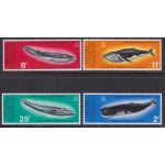 1977 ANTARTICO BRITANNICO - Cetacei - Yvert n° 64/67 MNH/**