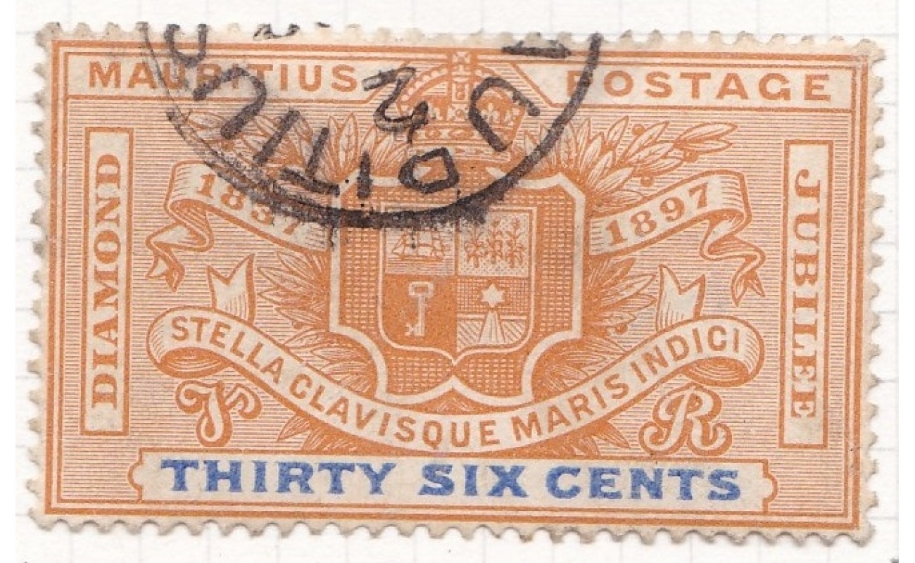 1902 MAURITIUS, SG n° 155 5 r. USED