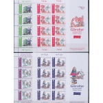 2010 EUROPA CEPT, Gibilterra,  4 Minifogli di 8 "Libri per l'infanzia" MNH**