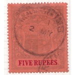 1902 MAURITIUS, SG n° 155 5 r. USATO