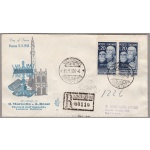 1950 REPUBBLICA - Industria laniera n° 628 VENETIA RACCOMANDATA VIAGGIATA