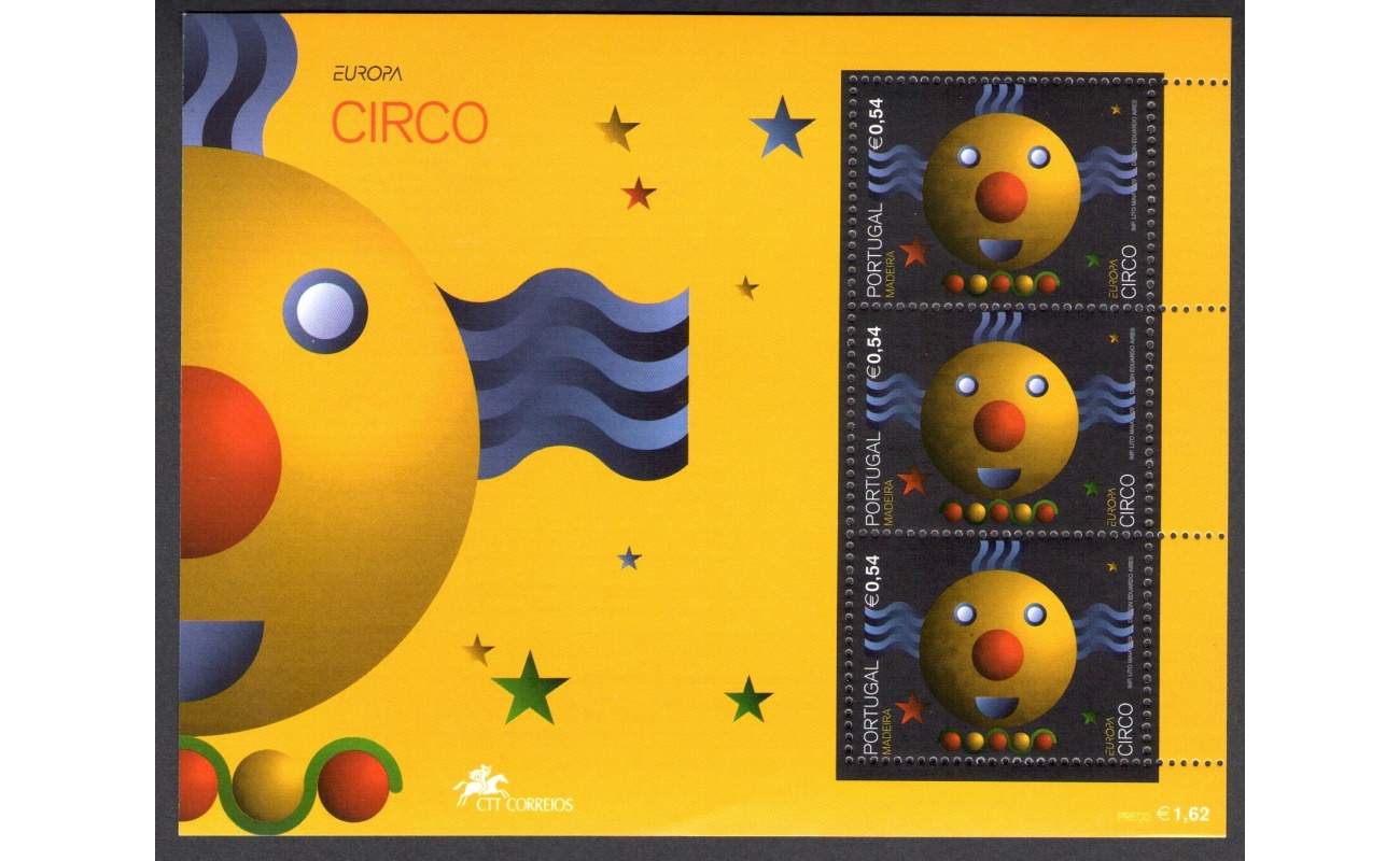 2002 EUROPA CEPT Madeira n. 1  Foglietto "Il Circo"  MNH**