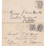 1896/1900 INDIE OLANDESI - NEDERLANDSCH INDIE - INDE NEERLANDAISE - 2 INTERI POSTALI VIAGGIATI