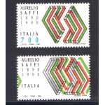 1990 Repubblica Italiana, SAFFI n° 1931 Colore Verde Fortemente Spostato e senza il Valore da Lire 700 MNH**
