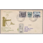 1952 REPUBBLICA Forze Armate n° 699/701 VENETIA RACCOMANDATA VIAGGIATA