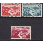 1948  SARRE, Aereo in Volo -  Posta Aerea - n. 9/11 3 valori  MNH**