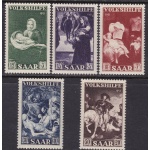 1951 SARRE,  n. 296/300  5 valori  MNH**
