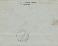 1937 STRAITS SETTLEMENT, Interessante Busta di Posta Aerea da SINGAPORE per BRINDISI