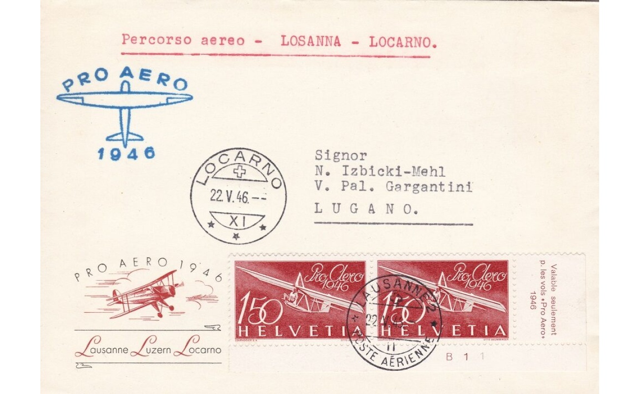 1941 SVIZZERA, Foglietto n. 6 - Pro Juventute su lettera annullo MANNEDORF 9.1.42