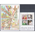 2018 Vaticano , francobolli nuovi , Annata completa 28 valori + 4 Foglietti + 1 Libretto Santo Natale  - MNH **