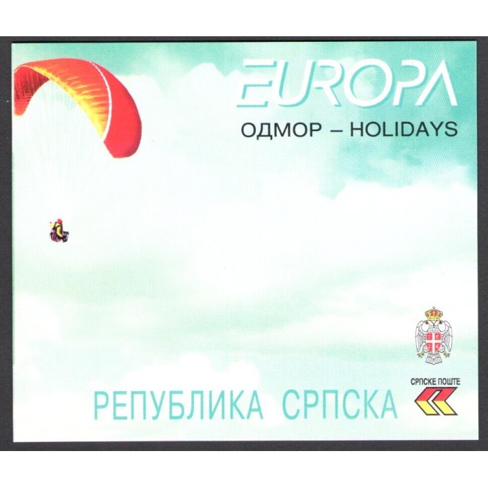 2004 EUROPA CEPT Bosnia Serba Libretto Le vacanze MNH**