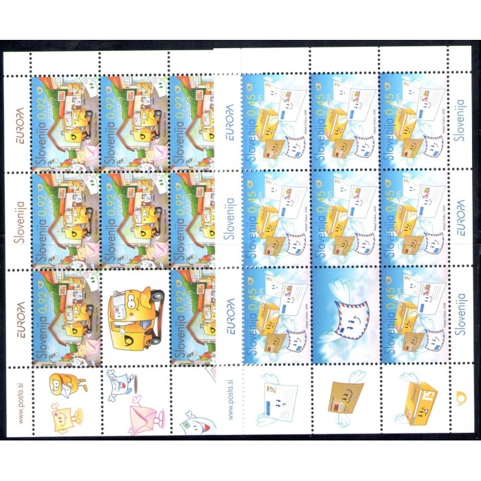 2008 EUROPA CEPT Slovenia, 1 minifoglio di 8 valori , MNH**