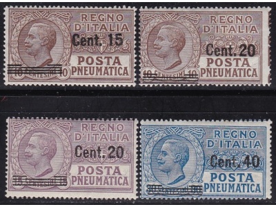 1924-25 Regno di Italia, Posta Pneumatica 4/7 MNH/**