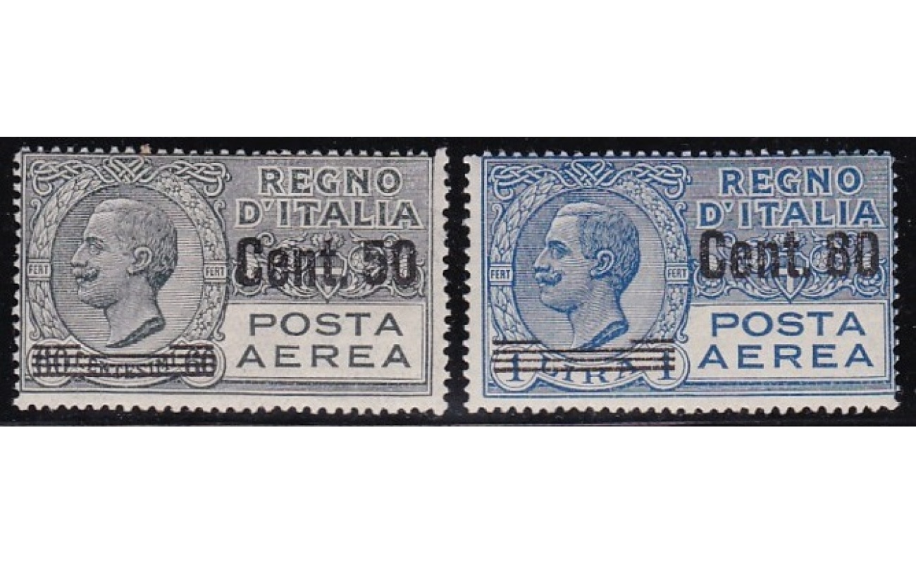 1927 Italia - Regno, Posta Aerea n° 8/9 MNH/**
