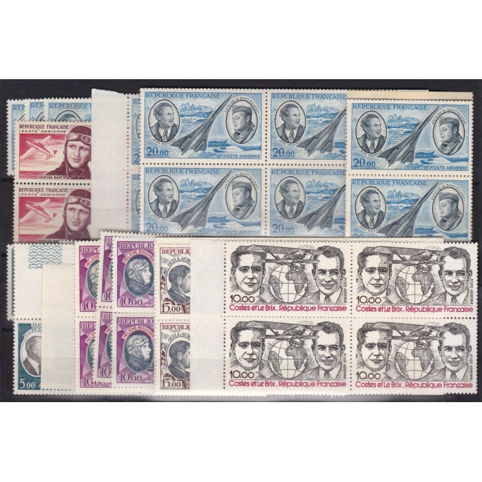 1955-1981 FRANCIA - Lotto di Posta Aerea (vedi dettaglio)  MNH** € 550