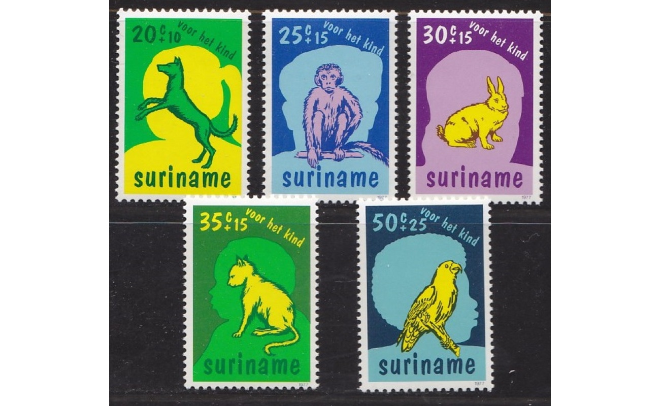 1972 SURINAME - Yvert PA 40/52 serie di 13 valori  MNH/**