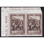 1963 Vaticano - n. 356 COPPIA MNH** VARIETA'