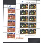 2009 EUROPA CEPT Albania ,  2 Minifogli di 10 valori, Astronomia , MNH**