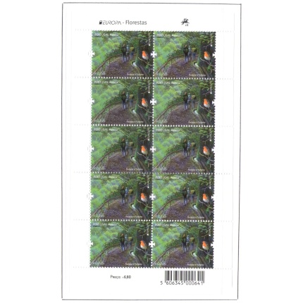 2011 EUROPA CEPT Madeira 1 Minifoglio di 10 valori , Le Foreste , MNH**