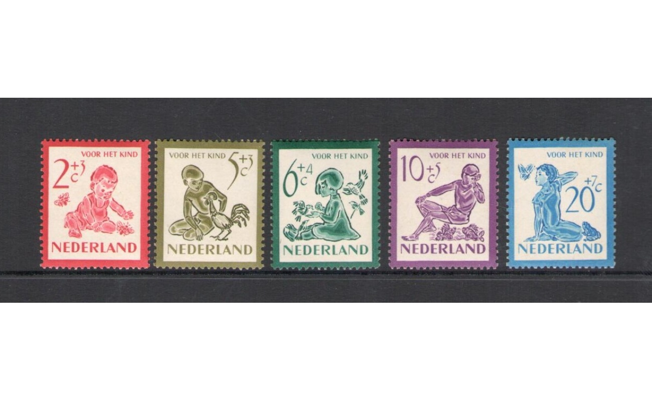 1950 OLANDA ,NEDERLAND - n° 549/553 serie di 5 valori  MNH/**