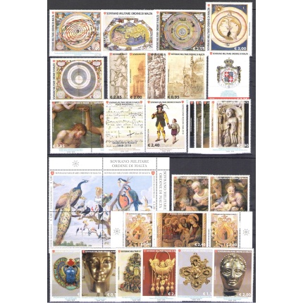 2018 Smom , francobolli nuovi, Annata Completa 32 valori + 7 Foglietti MNH**