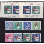 1964 PANAMA, Olimpiadi d'inverno 8 valori + 2 BF MNH/**