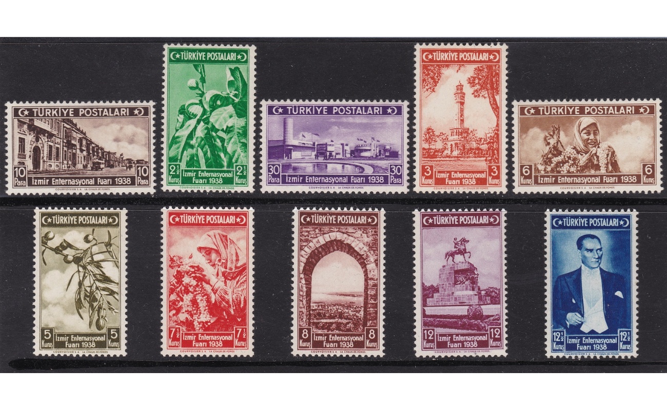1938 Turchia - Yvert n. 884/893 - serie di 10 valori - MNH**
