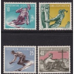 1955 LIECHTENSTEIN, n. 296/299 Sci alpinismo  MNH/**