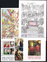 2018 Vaticano, Annata completa 28 valori + 4 Foglietti + 1 Libretto, MNH ** - immagine 2