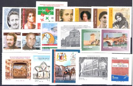 2018 Italia, Repubblica, Annata completa 58 valori +1 Foglietto, MNH**