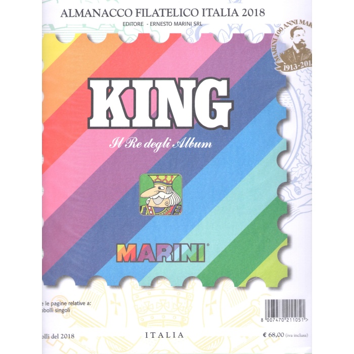 2018 Italia Repubblica , Annata completa 58 valori + 1 Foglietto - MNH** - francobolli nuovi + Aggiornamenti Marini King