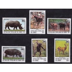 1978 CONGO - Animali in pericolo, Yvert n° 499/504  WWF 6 val.  MNH/**