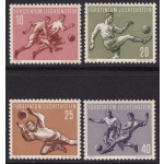 1954 LIECHTENSTEIN, n° 284/287 Calcio  MNH/**