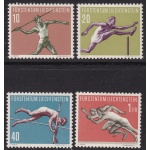 1956 LIECHTENSTEIN, n° 304/307 Atletica MNH/**