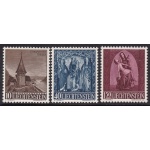 1957 LIECHTENSTEIN, n° 324/326 Natale  MNH/**