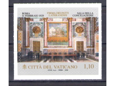 2019 Vaticano -  Emissione Congiunta con Italia -   Firma Trattato Patti Lateranensi MNH**